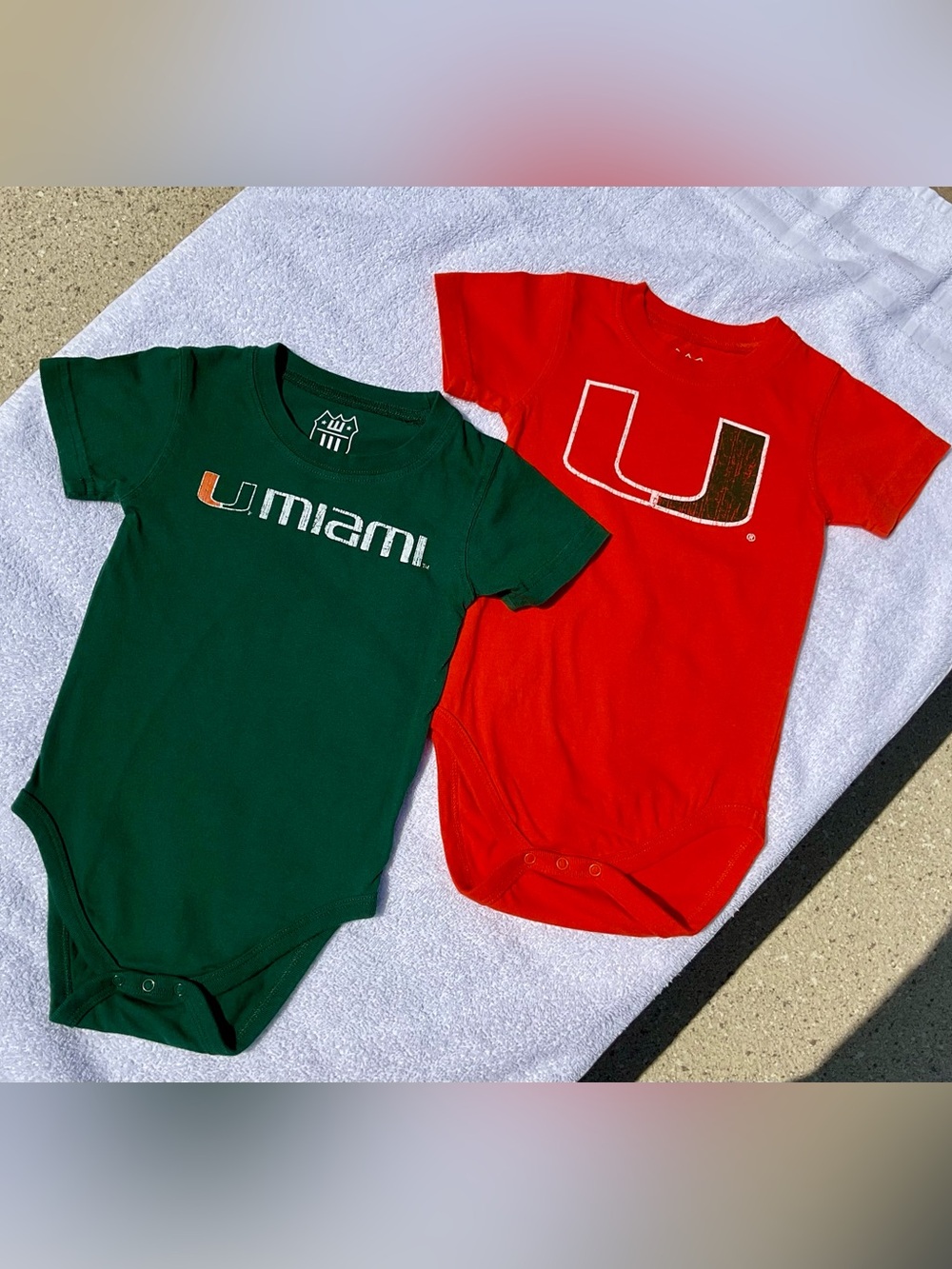 University of Miami Toddler Bodysuit Duo